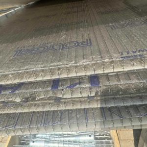 16 mm kanavamuovilevyn jäännökset – Pronssi (0,8 m x 2,4 m x 1 kpl)