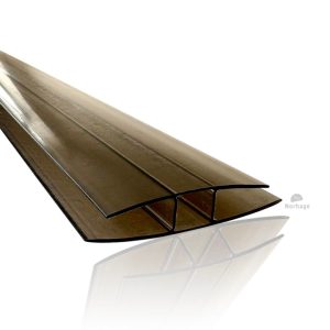 H Lista Muovi - Pronssi (4-mm)