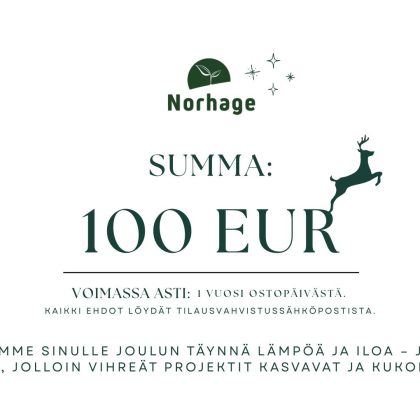 100 euron lahjakortti