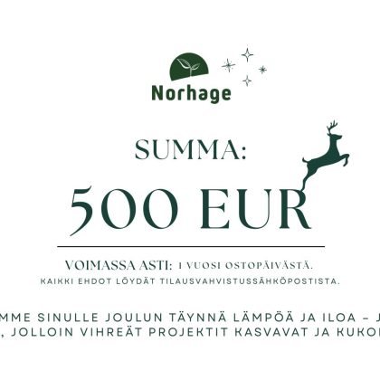 500 euron lahjakortti