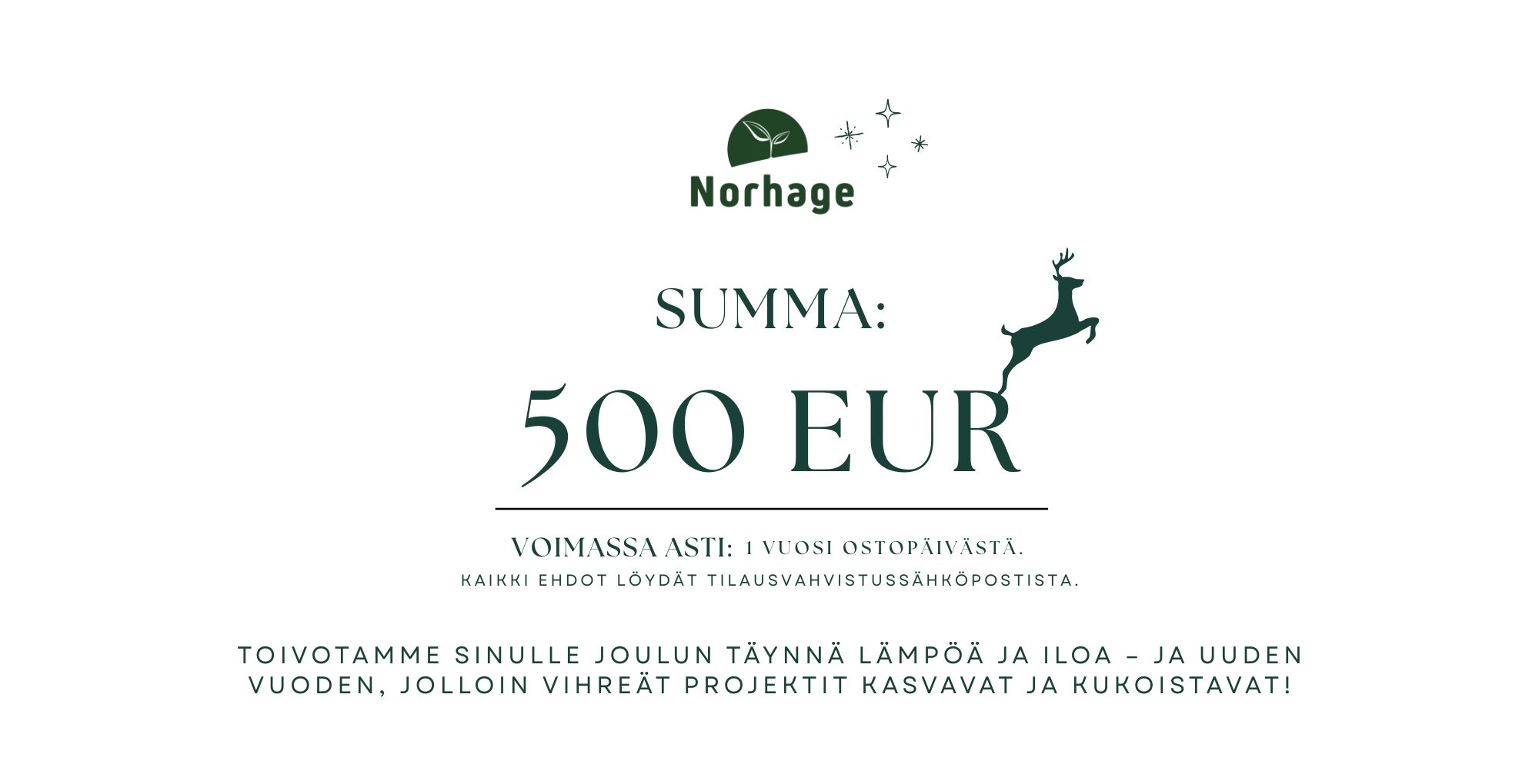 500 euron lahjakortti