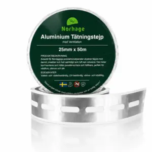 Hengittävä alumiiniteippi kennolevylle (25mm - 60mm) - 25 mm, 50 m