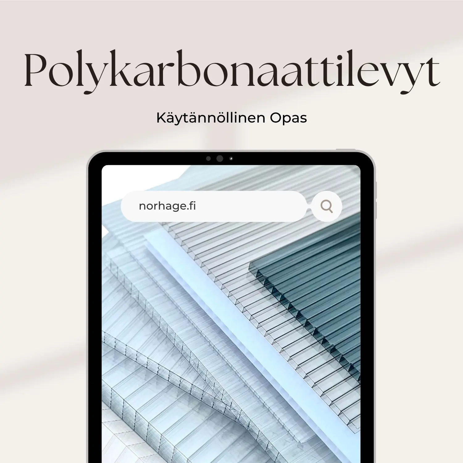 Kennopolykarbonaattilevy verkkojäljitelmäkuviolla